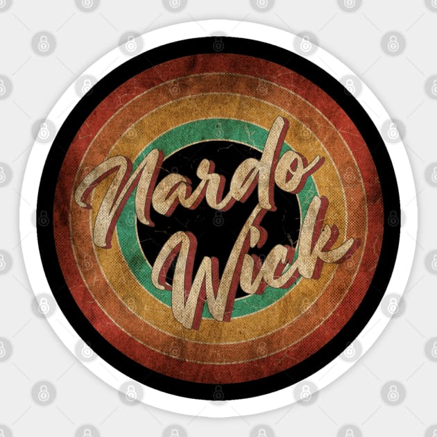 Nardo Wick Vintage Circle Art Sticker by antongg